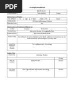 Coaching Session Planner: Candidate Coach Date Produced Coach Educator Time Available