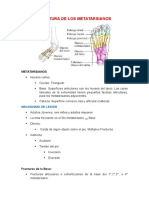 Fractura de Los Metatarsianos y Falanges