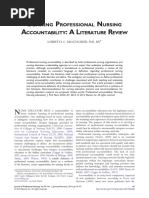 Defining Professional Nursing Accountability A Lit