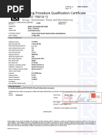 Welding Procedure Qualification Certificate (EN ISO 15614-1)