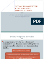 Introduction To Computer Networks and Communications