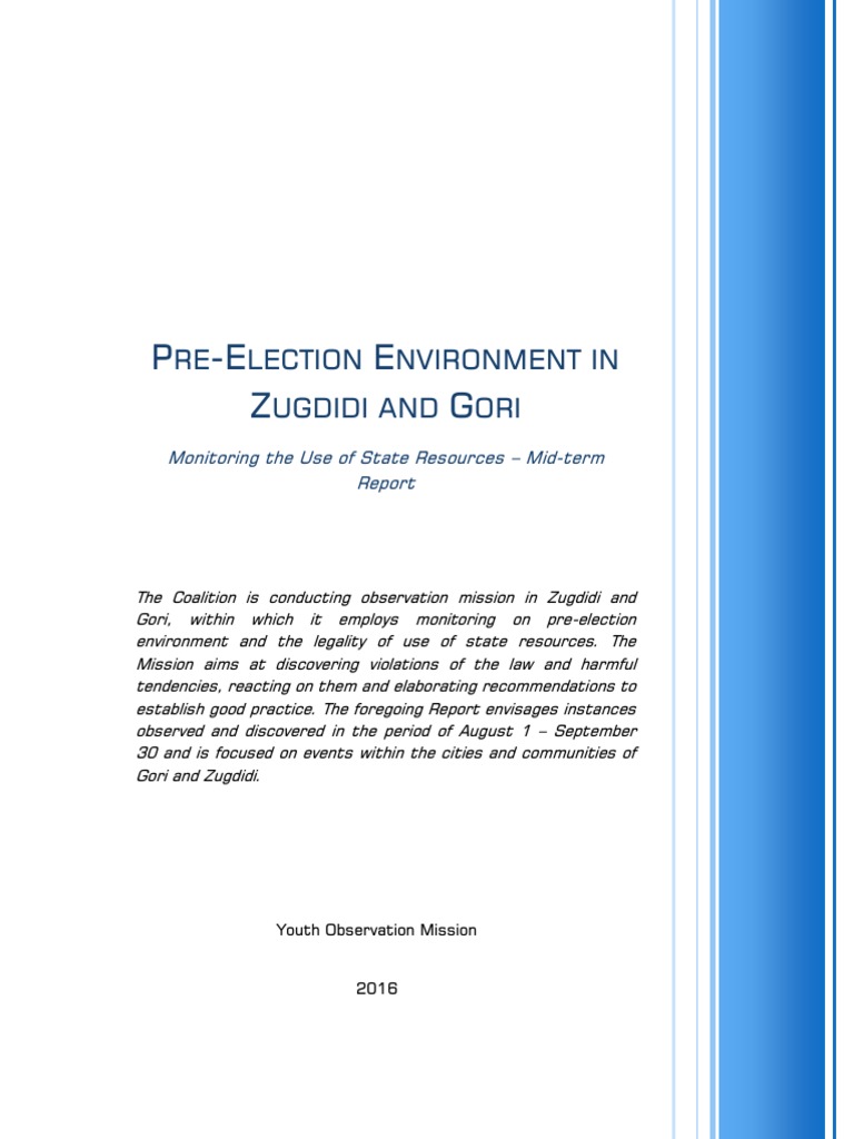 Pre-Election Resource Monitoring Report | PDF | Voting System | Elections
