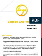 Larsen and Toubro: Presented By: Bhasker Raju P