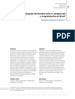 Bernardo - Disputas Territoriales Entre El Campesinado y La Agroindustria en Brasil