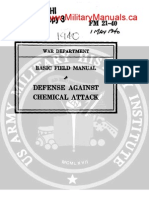 1940 US Army WWII Defense Against Chemical Attack