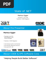 Markus Egger: President & CSA, EPS Publisher, CODE Magazine