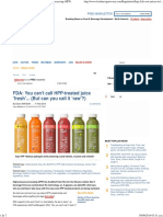 Suja Life 'Raw' Juices in Lawsuit On High Pressure Processing (HPP)