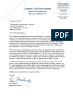 Rep. Eric Swalwell's Letter to UC President Janet Napolitano Regarding UCSF Layoffs