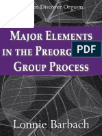 Major Elements in the Preorgasmic Grup Process
