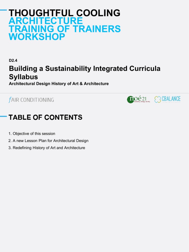 Sustainable Architectural Design Workshop | PDF | Lesson Plan | Architect
