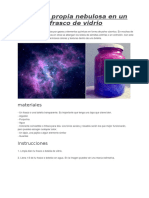 Crea Tu Propia Nebulosa en Un Frasco de Vidrio