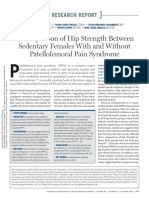 A Comparison of Hip Strength Between Sedentary Females With and Without Patellofemoral Pain Syndrome