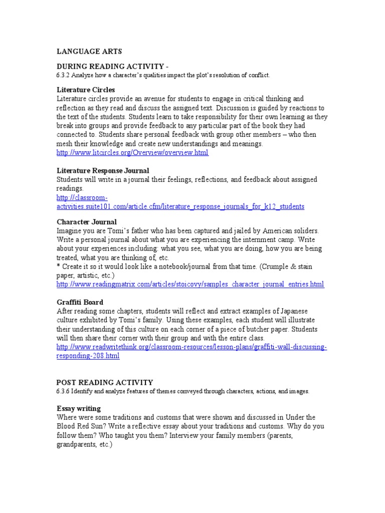 Analyzing Character Impact in Literature | PDF