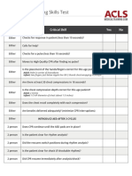 ACLS Medical Training Skills Test: Basic Life Support