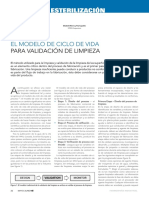 Validación de procesos de limpieza en fabricación médica