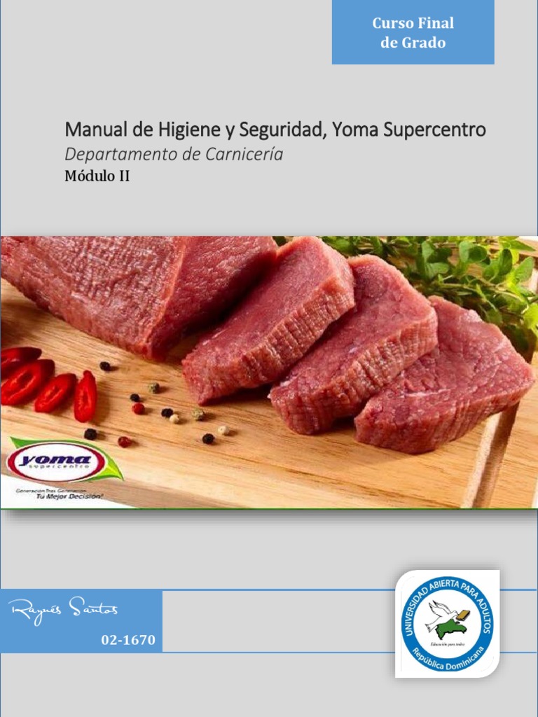 Manual Higiene y Seguridad de Carnicería, Yoma Supercentro | PDF