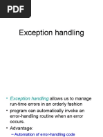 Exception Handling in C++