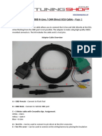 CTS OBD K-Line CAN Direct ECU Cable Manual