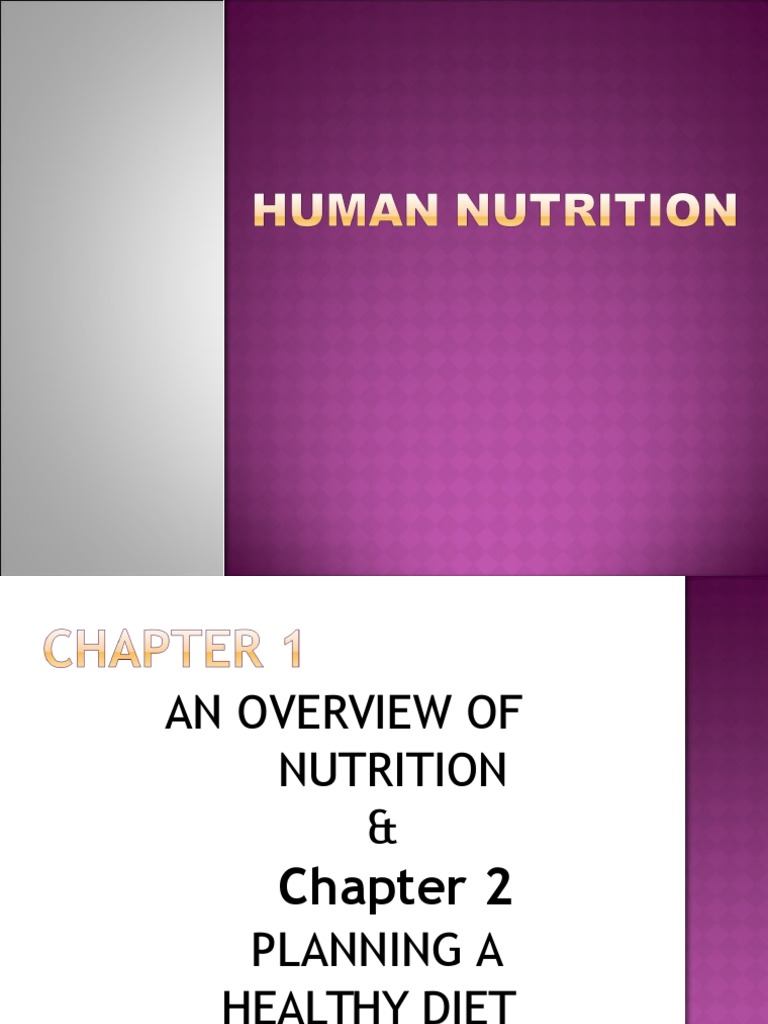 Nutrition and Diet Therapy Chapter 1 | PDF | Nutrients | Nutrition
