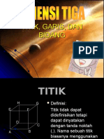 Dimensi Tiga Titik Garis Bidan ILUSTRASI