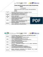 Actividades de Educacion Fisica Del Año 2016 - 2017