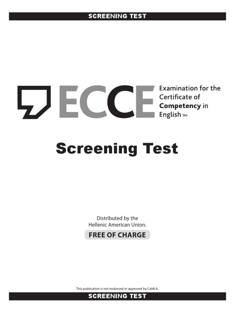 eccescreeningtest.pdf Test (Assessment) Sleep
