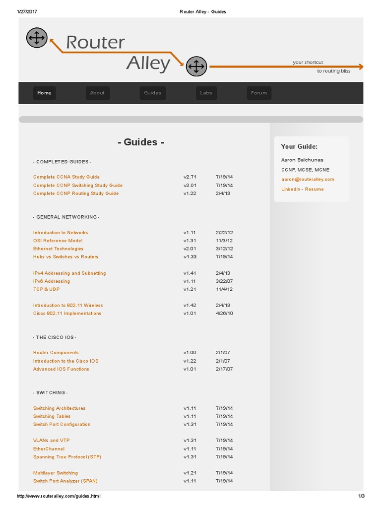 Router Alley Guides PDF PDF