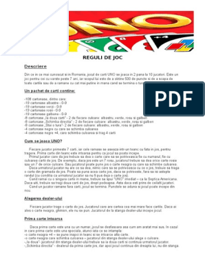 Reguli de Joc Uno | PDF