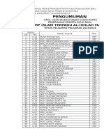 Pengumuman PPDB 2013