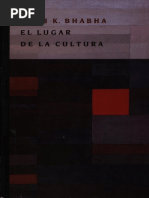 H K Bhabha El Lugar de La Cultura PDF