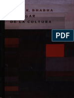 H K Bhabha El Lugar de La Cultura PDF