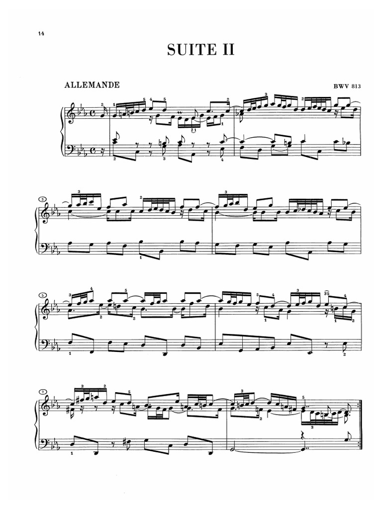 Bach French Suite No. 2 PDF PDF