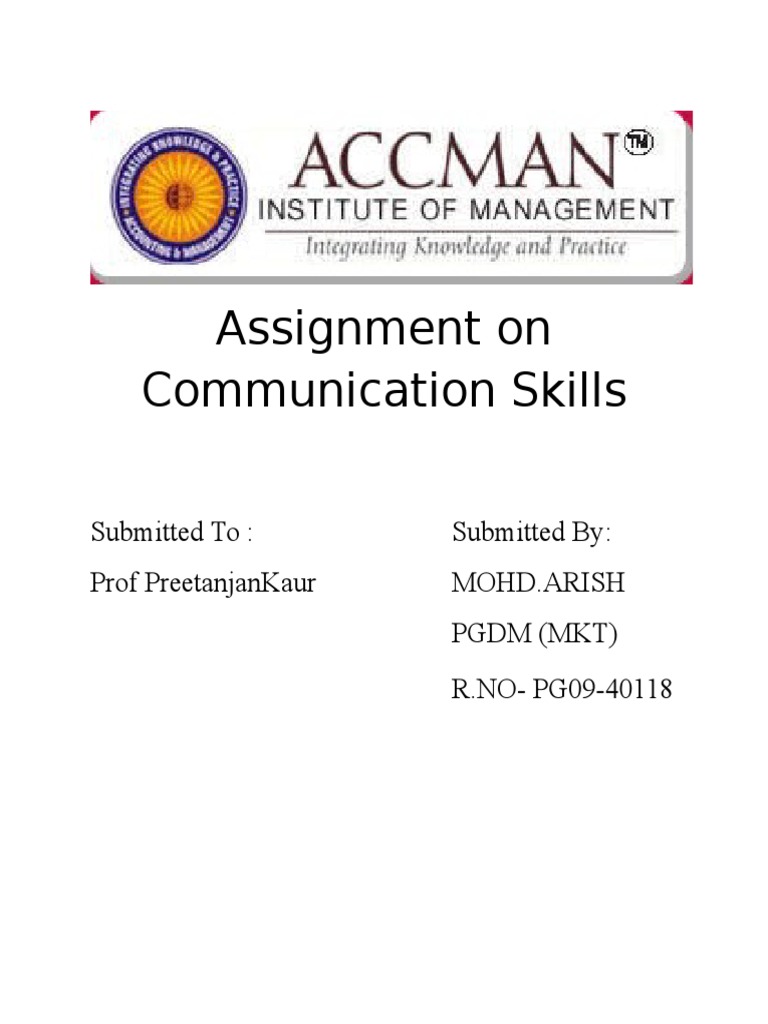 Effective communication assignment pdf picture