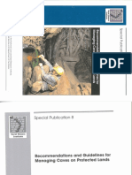 Jones Et Al. 2003 - Recommendations and Guidelines For Managing Caves On Protected Lands