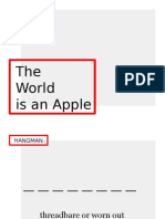 The World Is An Apple