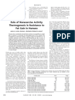 1999 Role of NEAT in Resistance to Fat Gain - Science