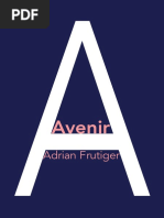 Avenir Specimen Book With Additional Glyphs