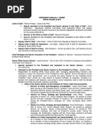 Trump White House Staff