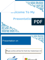 Welcome To My Presentation