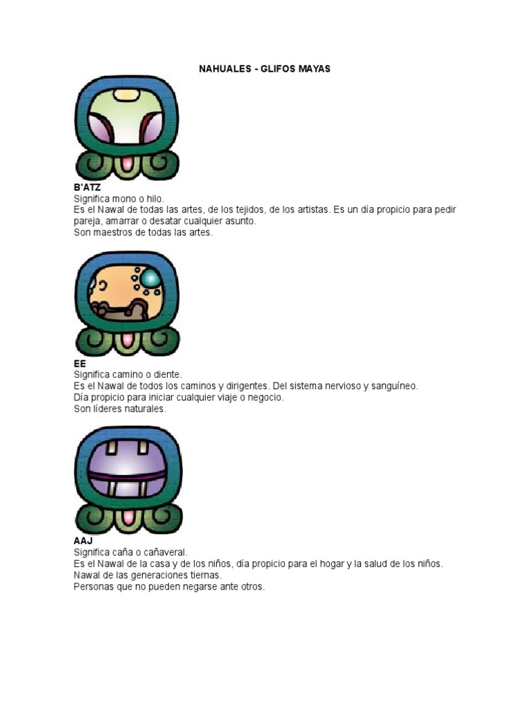 Glifos Maya Definicion E Imagen Pdf