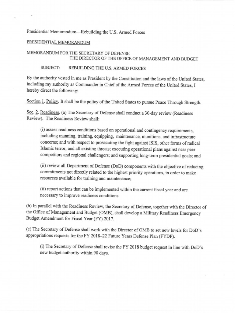 Draft Order Military