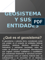 Geosistema y Sus Entidades