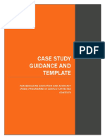 Case Studies Guidance and Template PBEA