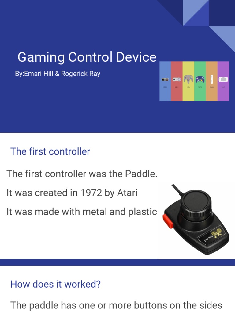 Gaming Control Device ByEmari Hill & Rogerick Ray PDF