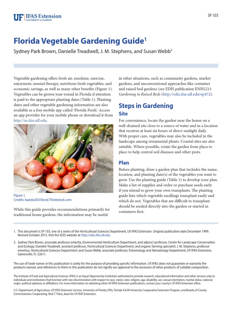 Florida Vegetable Gardening Guide | PDF | Fertilizer | Compost