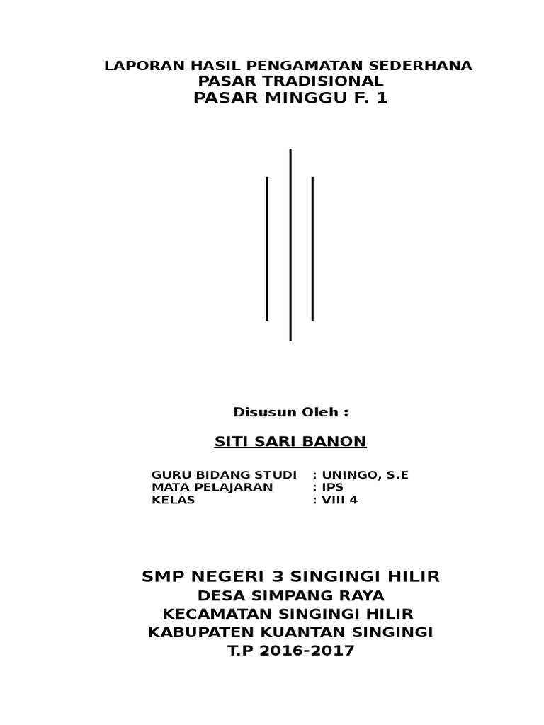 03 Laporan Viii 4 Pengamatan Pasar Docx
