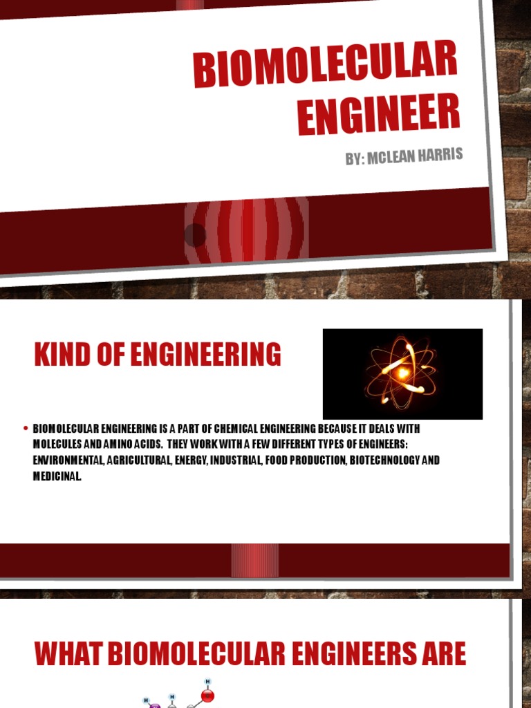 Biomolecular Engineer PDF