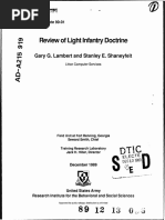 Review of Light Infantry Doctrine