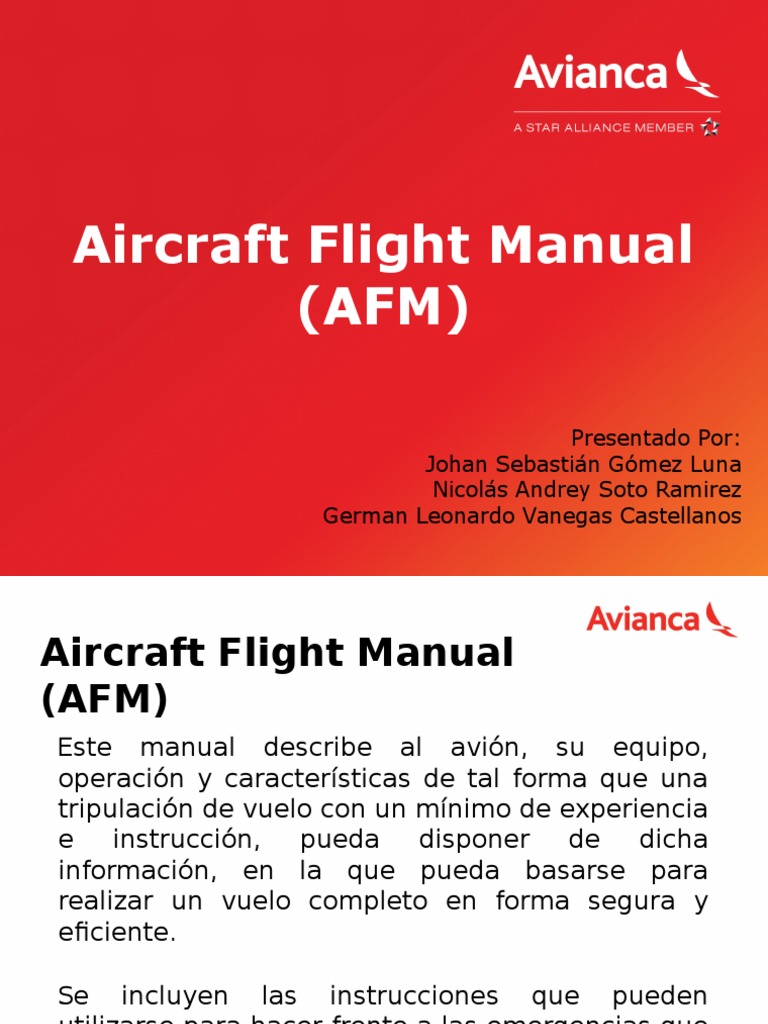 Aircraft Flight Manual (AFM)