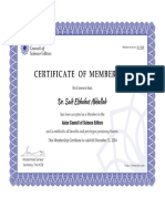 Membership Certificate ACSE2016